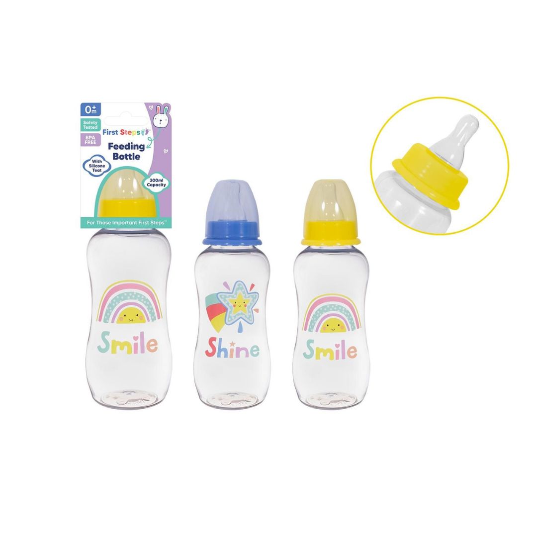 First Steps Feeding Bottle 300ml - 2 Assorted Designs